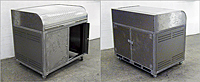 Fabricated Steel Roll Top Audio/Video Control Center Enclosure