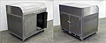 Fabricated Steel Roll Top Audio/Video Control Center Enclosure